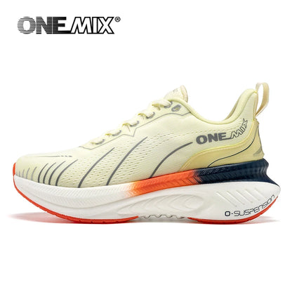 ONEMIX nové tlumicí běžecké boty pro muže, vhodné pro těžší běžce, šněrovací sportovní dámské neklouzavé outdoorové atletické pánské tenisky