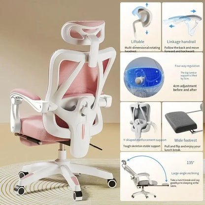 UVR Ergonomic Gaming Computer Chair Breathable Mesh Office Chair with Adjustable Armrest, Swivel Executive Desk Chair for Home Office & Work