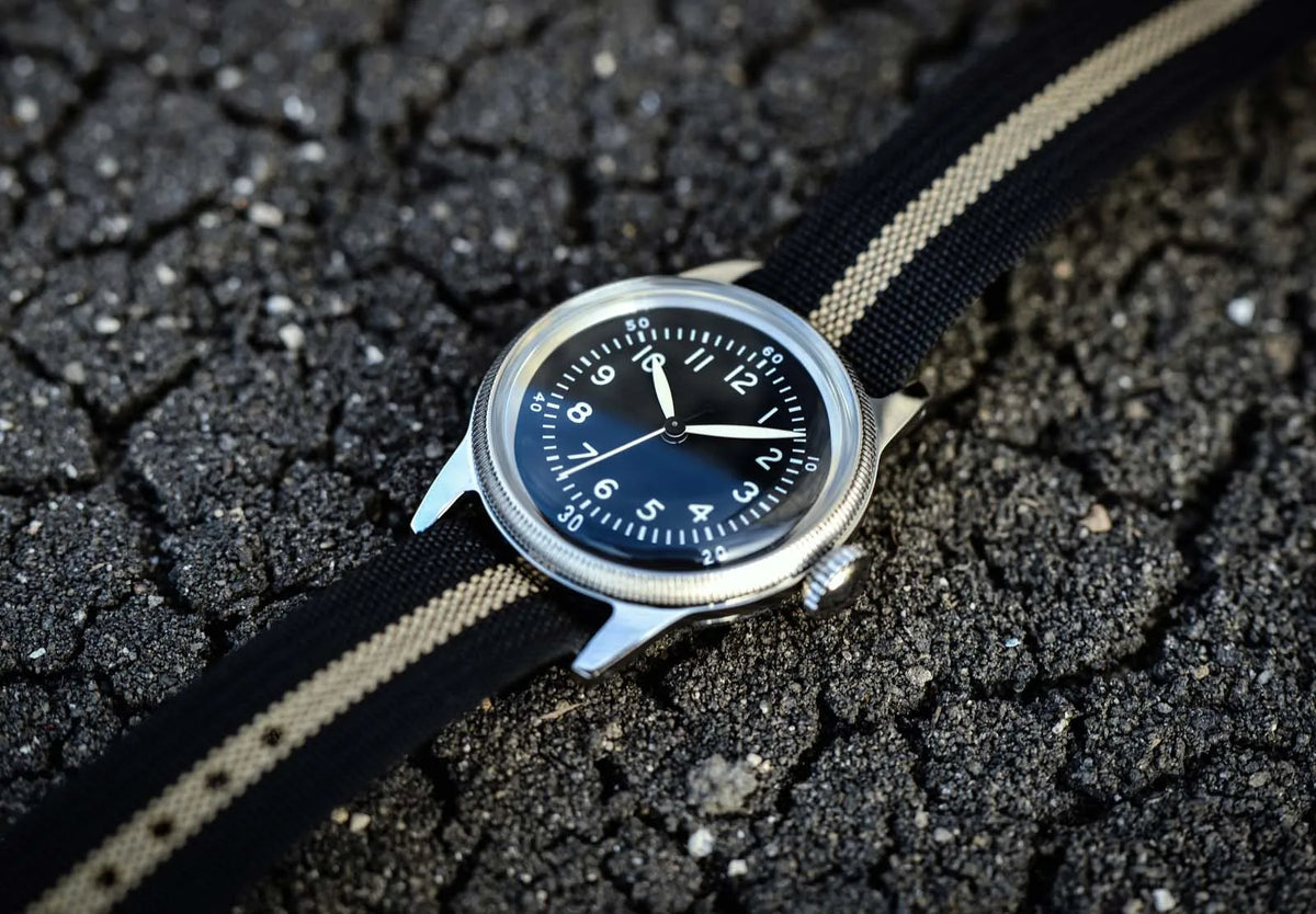 RDUNAE RA05 Vintage Military Watch 2035 Movement Quartz K1 Mineral Glass Crystal Stainless Steel Luminous Waterproof Men Watches