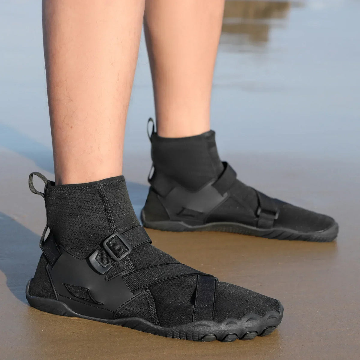 Outdoorové sportovní brodicí tenisky na turistiku, unisex plavecké boty do vody, vysoké barefoot aqua boty na pláž, fitness, potápění a surfování, sandály