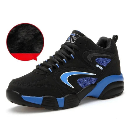 Men's Snow Boots Winter Warm Couple Casual Sneakers Fashion Leather Outdoor Sport Running Tenis Men Non-slip Big Size 48 Trainer