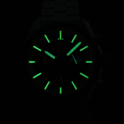 Watchdives WD1863 39mm Watch VK63 Quartz Chronograph Movement BGW9 Luminous 10Bar Waterproof 39mm Vintage Watches