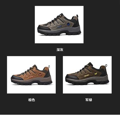 Winter Casual Shoes Men Leather Comfortable Walkng Shoes Autumn Classic Outdoor Sneakers Women High Top Hiking Sneakers Lace Up