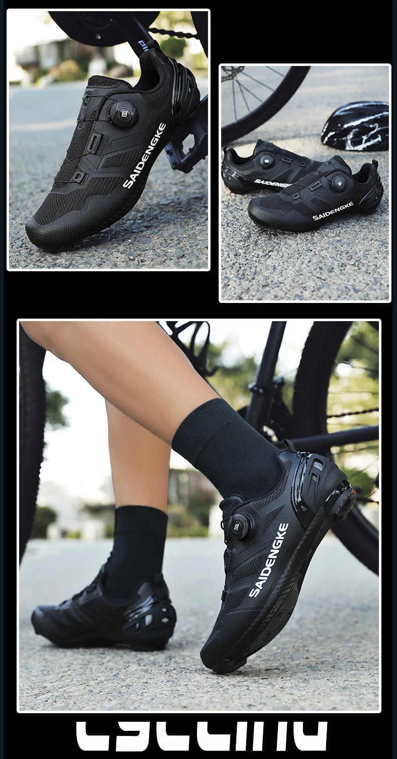 Unisex New Cycling Shoes Professional Lightweight Luxyry Original Road Rubber MTB Racing Bicycle Fashion Bike Street Sports