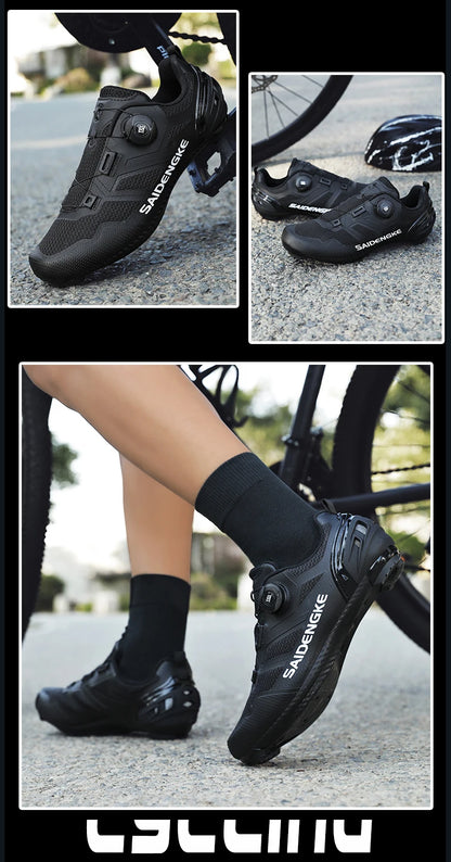 Unisex New Cycling Shoes Professional Lightweight Luxyry Original Road Rubber MTB Racing Bicycle Fashion Bike Street Sports