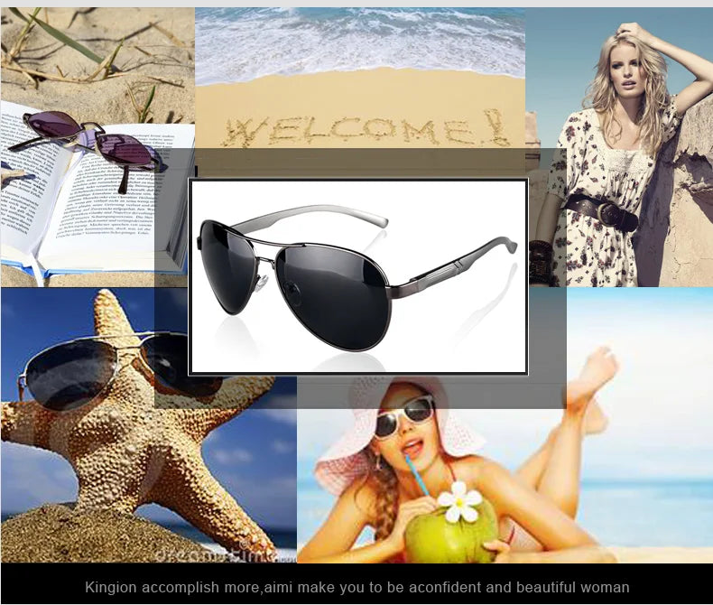 Classic Polarized Pilot Sunglasses For Male Driving Black Sun Glasses Men's Vintage Eyewear Gafas De Sol 8955