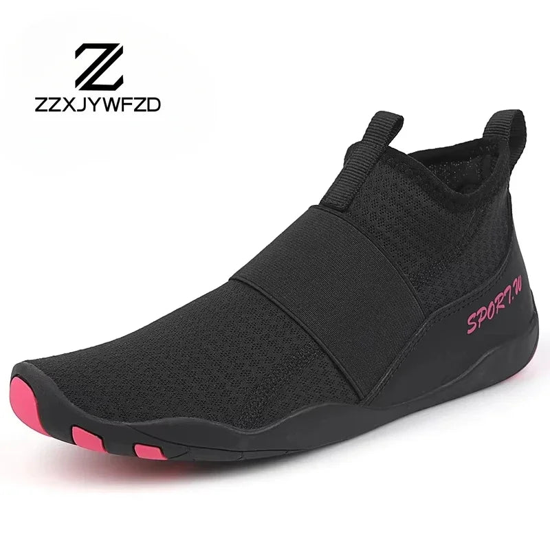 Outdoorové sportovní brodicí tenisky na turistiku, unisex plavecké boty do vody, vysoké barefoot aqua boty na pláž, fitness, potápění a surfování, sandály