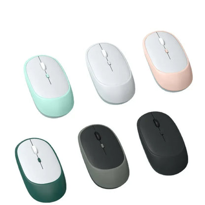 Ratón inalámbrico Lenovo USB recargable ergonómico con DPI ajustable, silencioso, 2.4G Bluetooth óptico, para gaming y oficina
