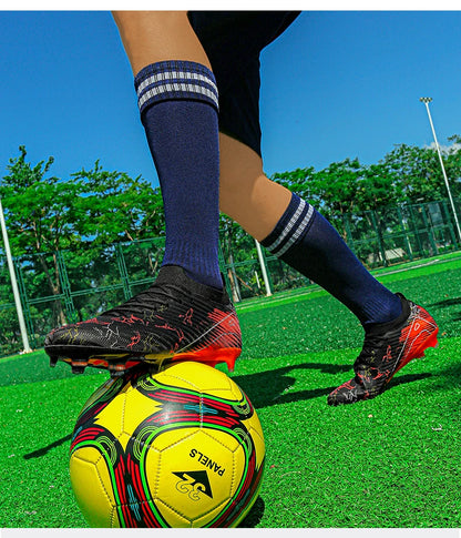 New Men's Soccer Shoes Training Wholesale Top Football Boots Sneakers FG Quality Cleats Non-Slip Drop Shipping Unisex Adult