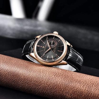 PAGANI Design PD1689 Men Quartz Watch Japan VH65 Movt Sapphire Glass Leather Strap 20Bar Waterproof Men Wristwatch Reloj Hombre