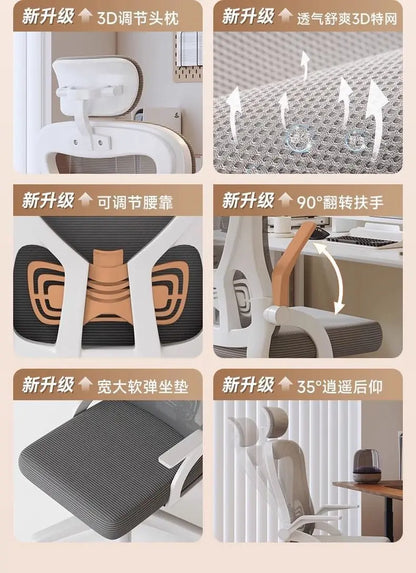 Ergonomic Gaming Chair for Gamers Luxury Office Chair with Adjustable Height, 200kg Support, Comfortable Armrest Computer Chair for Home & Office
