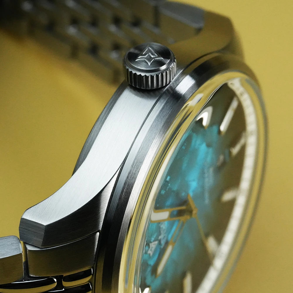 CADISEN 2026 Automatic Mechanical Men's Watch Blue Dial Business Casual 10ATM Waterproof Japan MIYOTA 8215 Movement Wristwatch