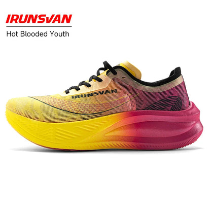 IRUNSVAN carbon plate marathon running shoes professional stable support shock absorption ultra light rebound sports shoes