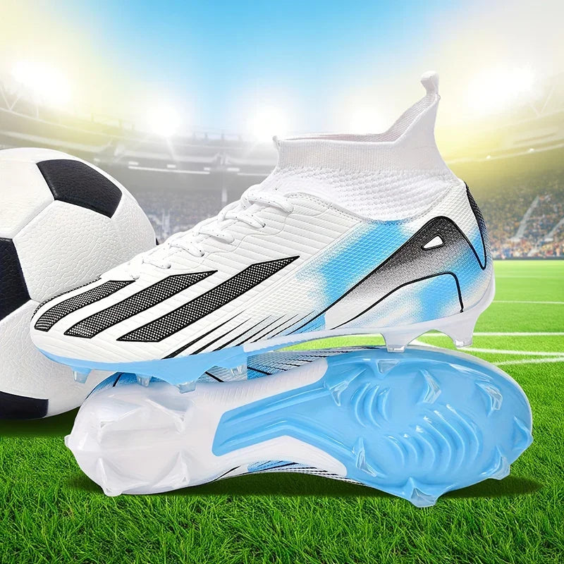 New Men Soccer Shoes Adult Non-Slip Football Boots Cleats Boys Ultralight Sport Sport Outdoor Comfortable Training Match Grass