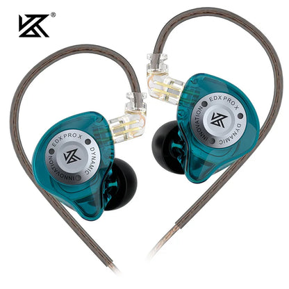 KZ EDX PRO X Wired Earphones HiFi Stereo Bass Earbuds with Detachable Cable, Gaming Sport In-Ear Headphones with Noise Isolation