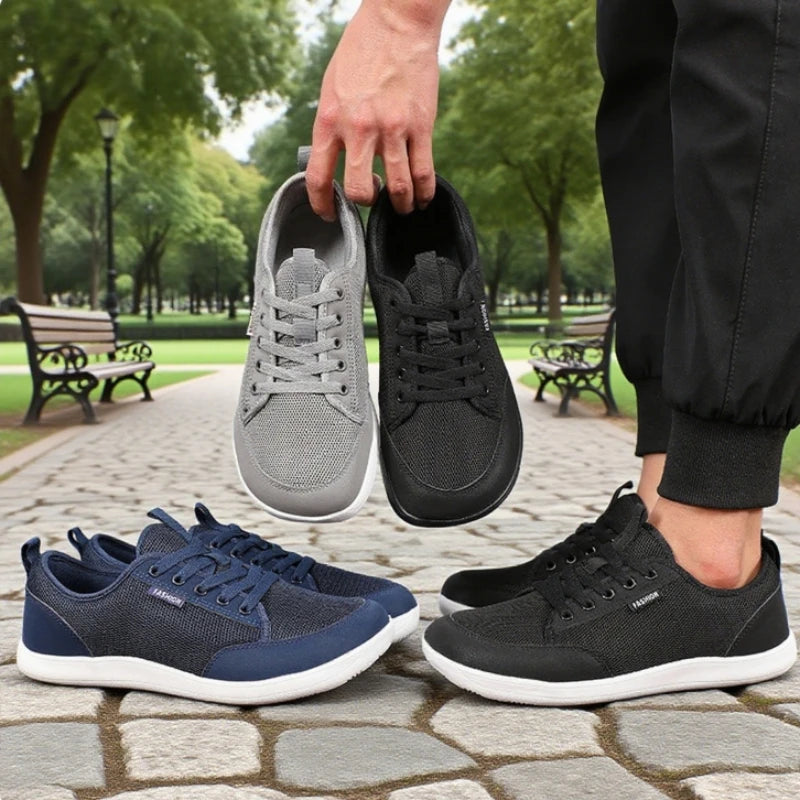 Wide Toe Barefoot Shoes for Men New Fashion Breathable Barefoot Sports Sneakers Outdoor Trail Running Minimalist Walking Shoes
