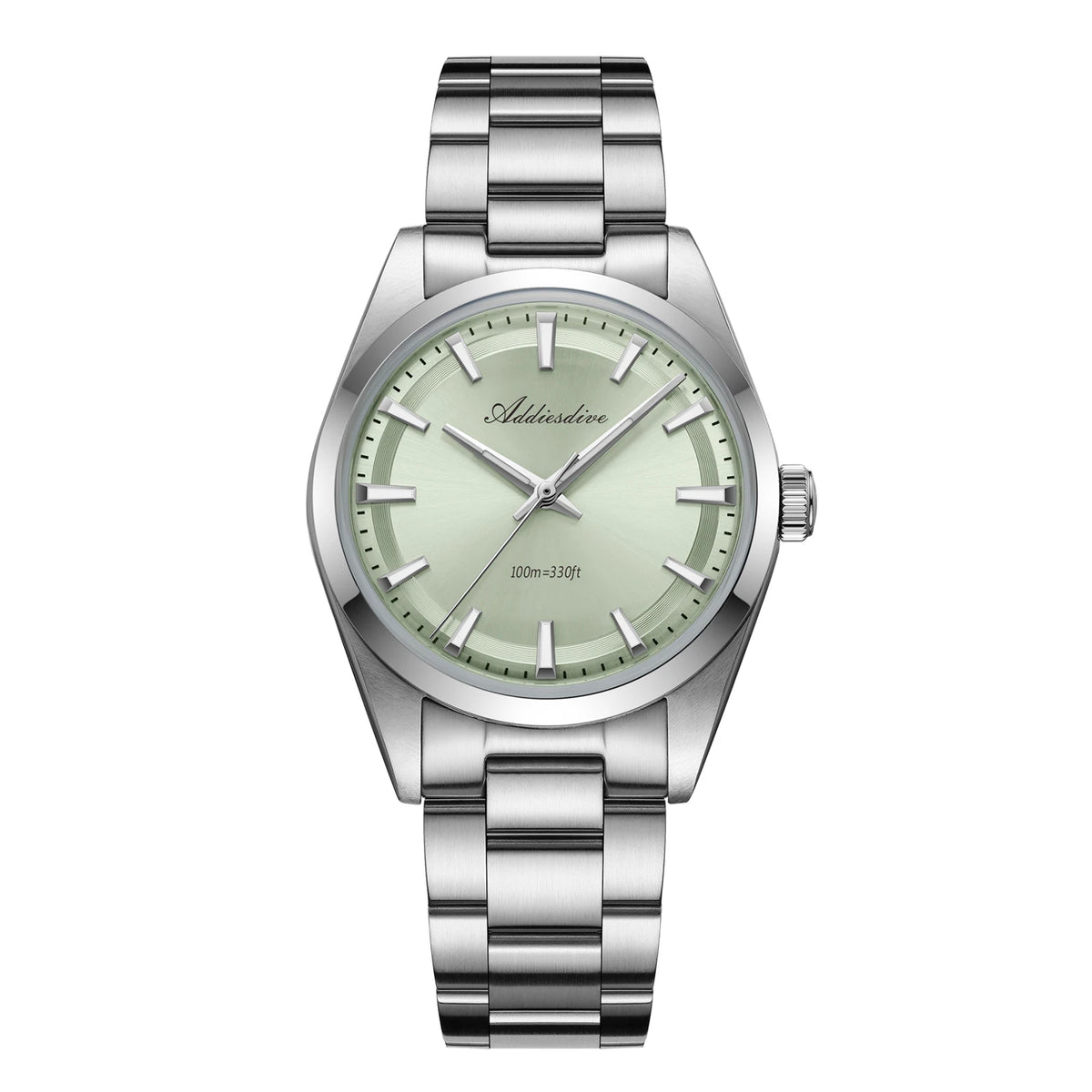 ADDIESDIVE 2024 New AD2066 Men's Watches Bubble Mirror Pot Cover Glass Stainless Steel Waterproof  Quartz Watch Man reloj hombre