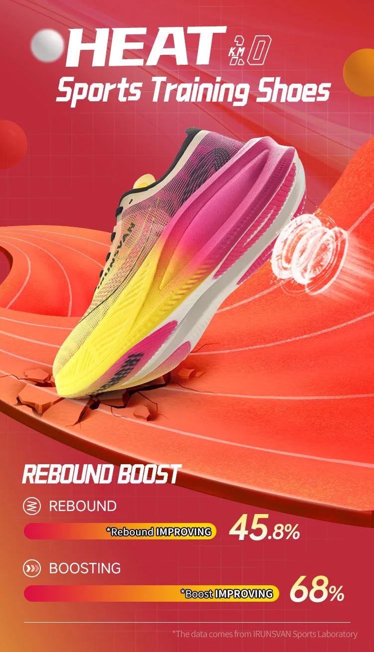 IRUNSVAN carbon plate marathon running shoes professional stable support shock absorption ultra light rebound sports shoes