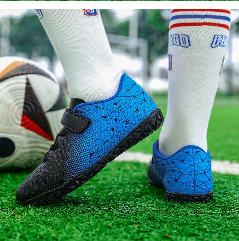 New Men Soccer Shoes Girls Cleats Outdoor Match Training Sport Football Boots Long Spikes Comfortable Breathable Boys Non Slip