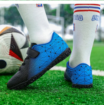 New Men Soccer Shoes Girls Cleats Outdoor Match Training Sport Football Boots Long Spikes Comfortable Breathable Boys Non Slip