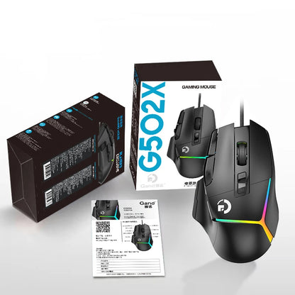 Wireless Gaming Mouse Bluetooth Rechargeable RGB Gaming Mouse with Optical Sensor, Programmable Wireless Gaming Mouse for Windows, Wired & Tri-Mode