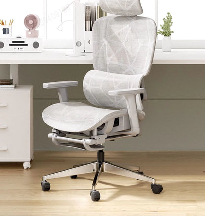 New E07 Pro Ergonomic Chair Sedentary Comfort Office Chair Home Study Gaming Chair Backrest Adjustable Seat with Footrest