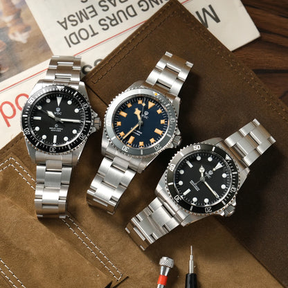Watchdives WD5513Q Watch VH31 Sweep Second Movement Stainless Steel Sapphire Crystal Business Wristwatch Vintage Watches