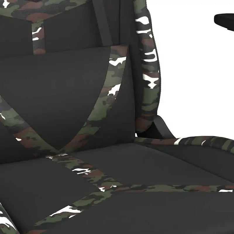 Gaming Chair with Massage Lumbar Support & Footrest, Adjustable Reclining Gaming Chair, 360° Swivel Ergonomic Gaming Chair for Office & PC Gaming