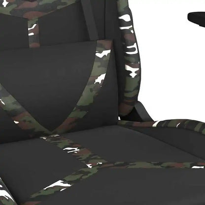 Gaming Chair with Massage Lumbar Support & Footrest, Adjustable Reclining Gaming Chair, 360° Swivel Ergonomic Gaming Chair for Office & PC Gaming