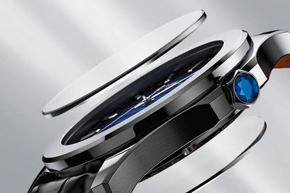 Automatikus mechanikus óra férfi acélból Case Shape: Kerek Case