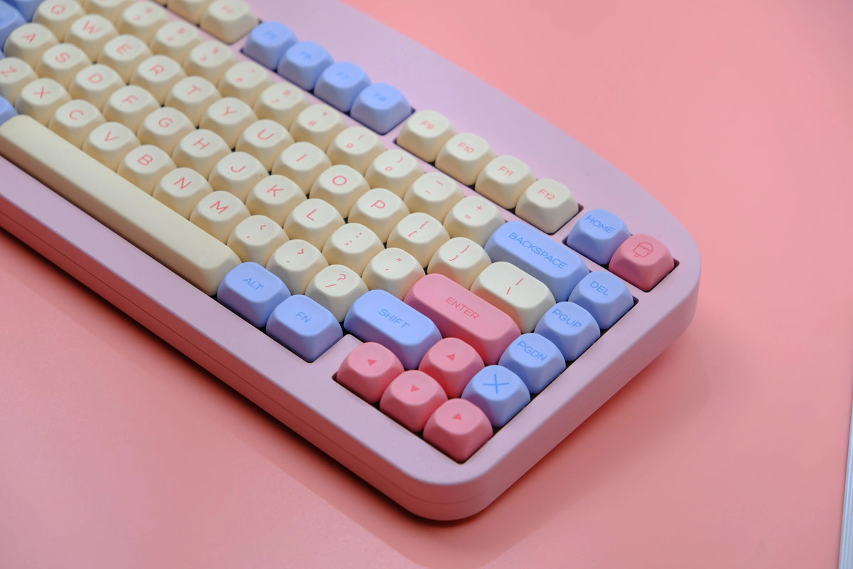 141 keys Marshmallow KOA Keycap PBT DYE Sublimation MOA Keycaps ISO 7U Japanese Korean Russian Key Caps For Mechanical Keyboard