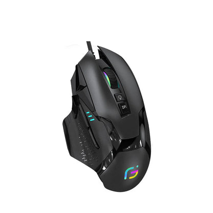 Wired Gaming Mouse 12000 DPI with Macro Programming, RGB Backlight & 10 Buttons