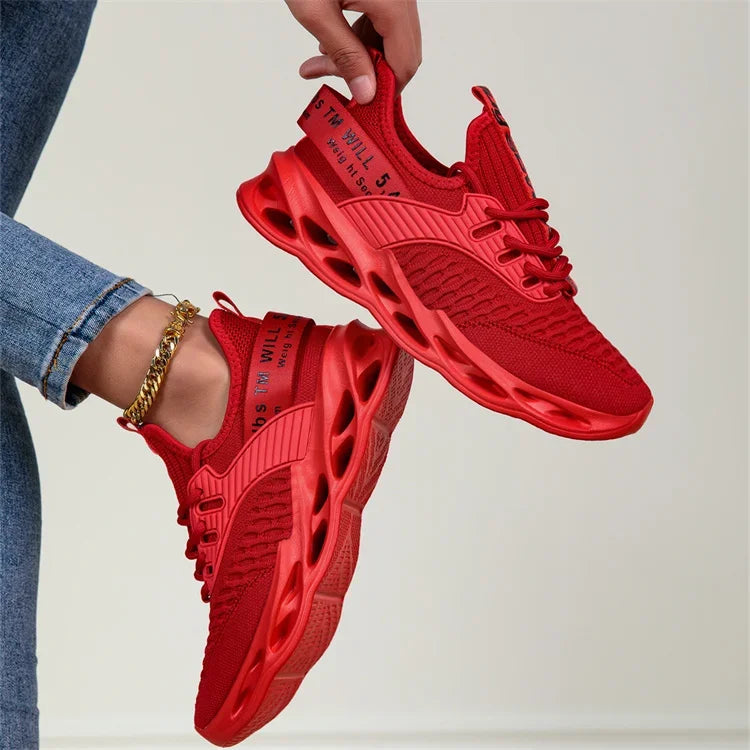Hot Sale Pink Casual Sneakers Women Men Blade Shoes Big Size 46 Light Breathable Running Shoes Shoes Men Mesh Sports Sneakers