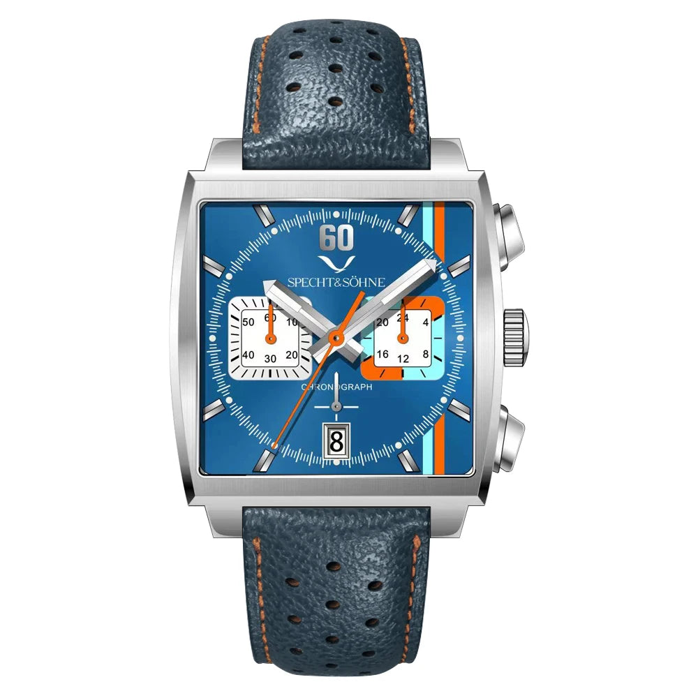 Specht&Sohne Men's Watch Luxury Brand Waterproof Stainless Steel Leather Japan VK Multifunctional Quartz Watch Religio Masculino
