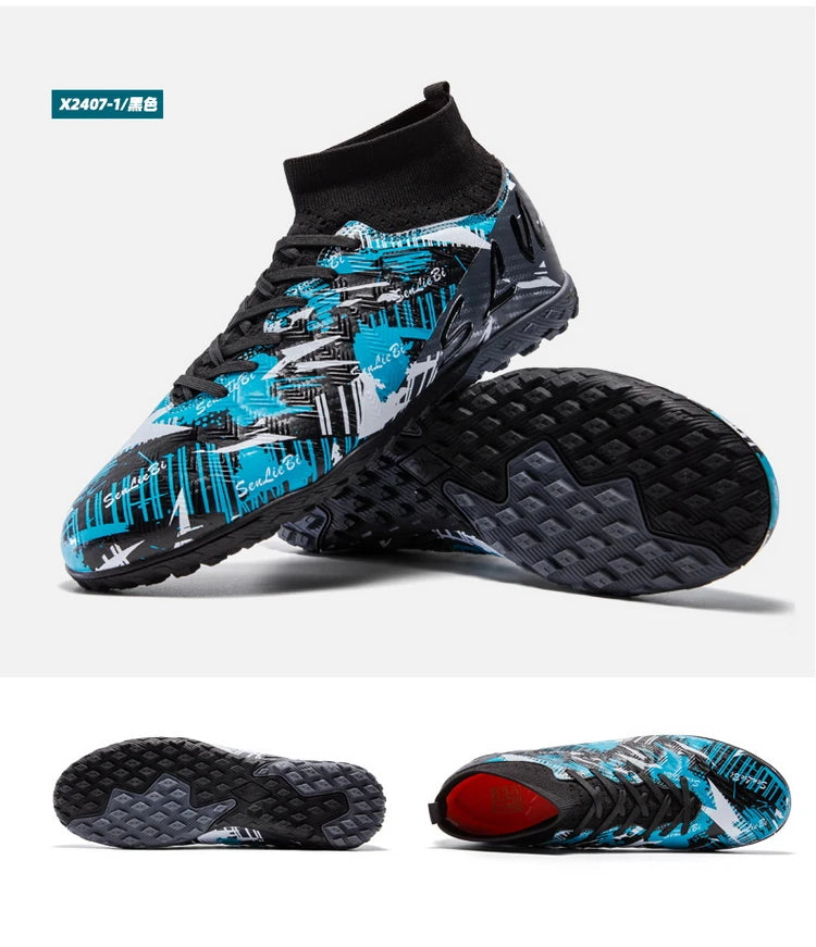 Size 34-46 Men FG/TF Football Boots Futsal Professional Unisex Kids Soccer Shoes Training Outdoor Boys Football Shoes Sneakers