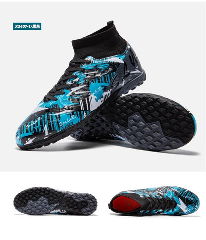Size 34-46 Men FG/TF Football Boots Futsal Professional Unisex Kids Soccer Shoes Training Outdoor Boys Football Shoes Sneakers