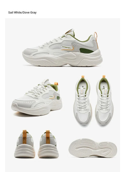Xtep Casual Shoes For Men Summer New Mesh Breathable Thick Sole Heightened Lightweight Youth Fashion Sports Shoes 875319320001