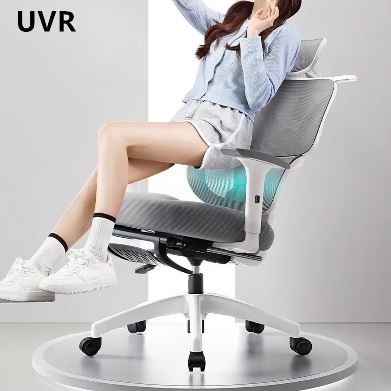 UVR Ergonomic Gaming Chair Office Chair with Reclining Function, Adjustable Computer Chair with Armrests, Comfortable Executive Chair for Home & Work