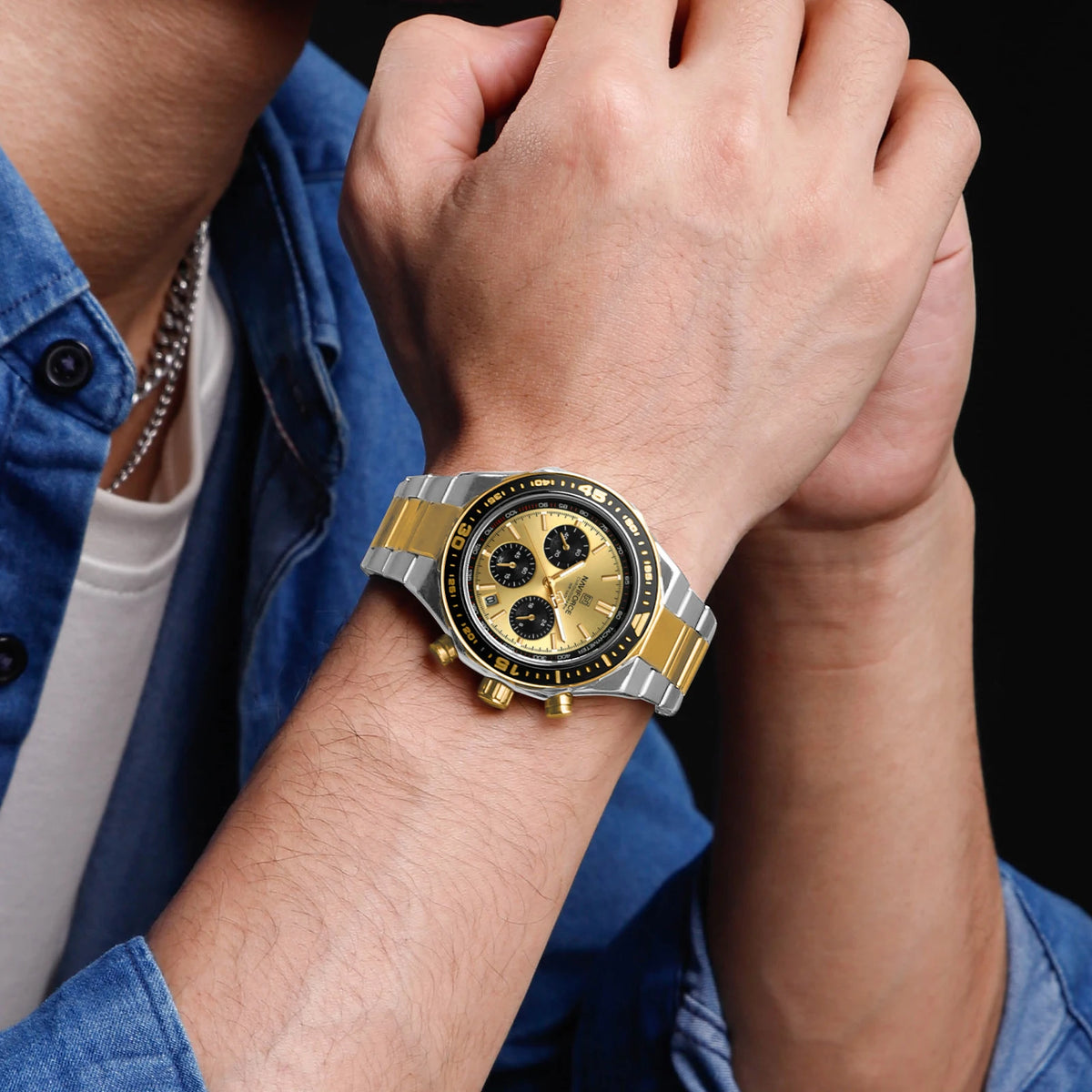 NAVIFORCE Men's Watches Quartz Fashion Business Classic Water Resistant Stainless Steel Strap WristWatch New Male Clock in 2024