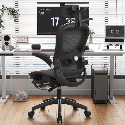 UVR Gaming Computer Chair Ergonomic Office Chair with Reclining Backrest, Adjustable Height Swivel Mesh Executive Chair with Armrests