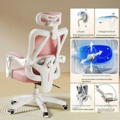 UVR Ergonomic Gaming Computer Chair Breathable Mesh Office Chair with Adjustable Armrest, Swivel Executive Desk Chair for Home Office & Work