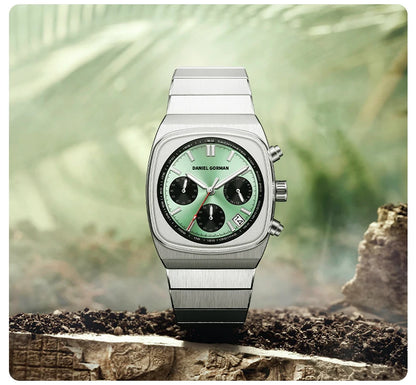 Horloge voor mannen in roestvrij staal Case Shape: Round Case