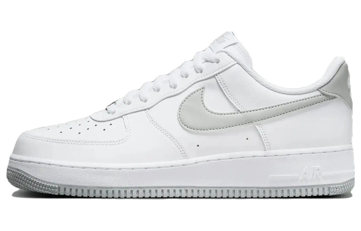 Nike Air Force 1 '07 White Light Smoke Grey Casual Comfortable Cushioning AF1 Low Men Skateboarding Shoes Streetwear FJ4146-100