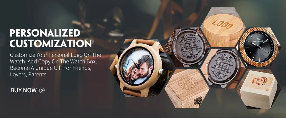 Automatic Mechanical Watch BOBO BIRD New Top Business Men Wooden Wristwatch Unique Custom Engraved Watches Christmas Gift Box