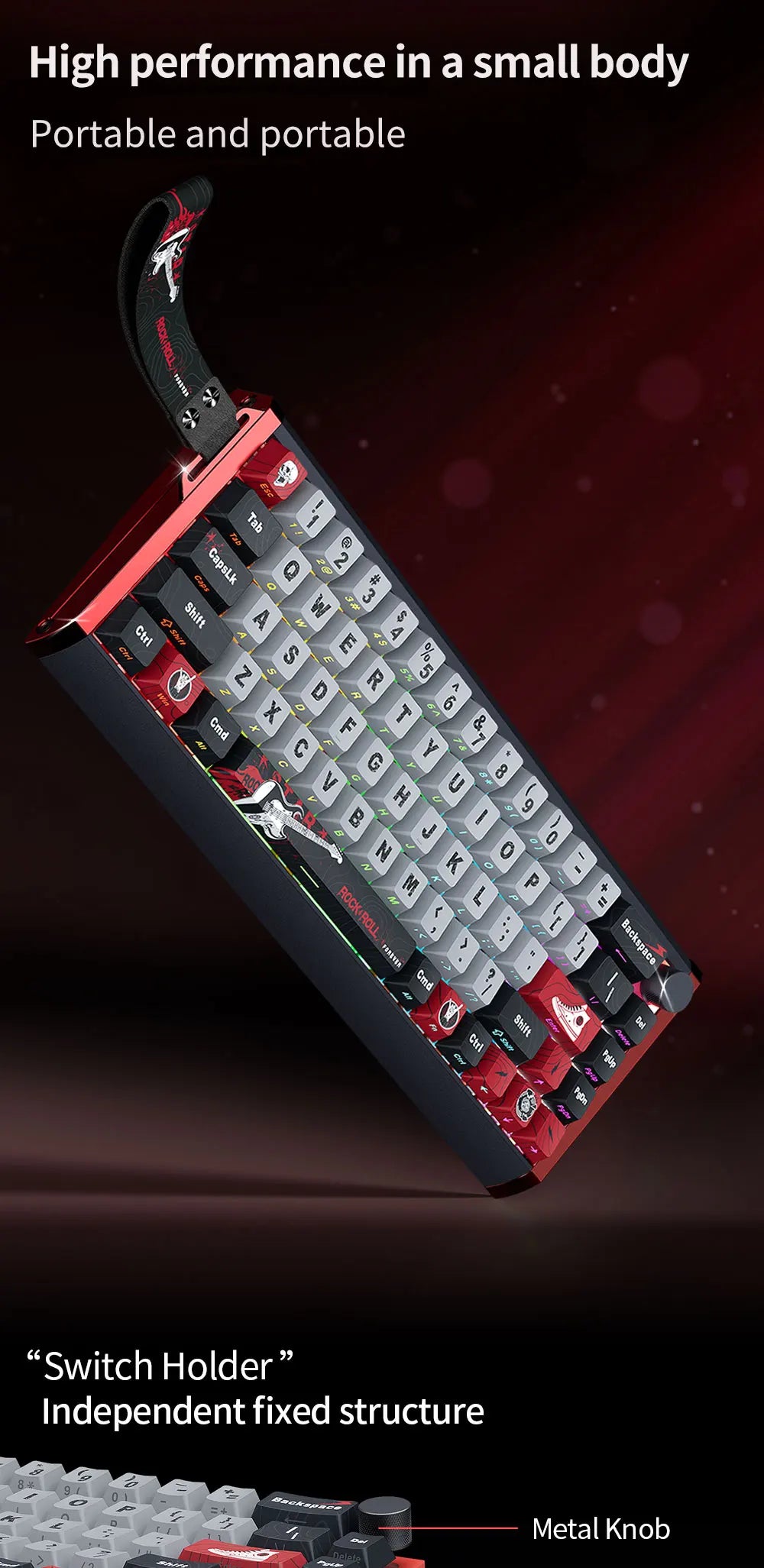 SKYLOONG GK61/GK68 HE Magnetic Keyboard Aluminum Case 8000hz RT0.01mm Rapid Trigger PBT Keycap RGB Backlit Wired Gaming Keyboard