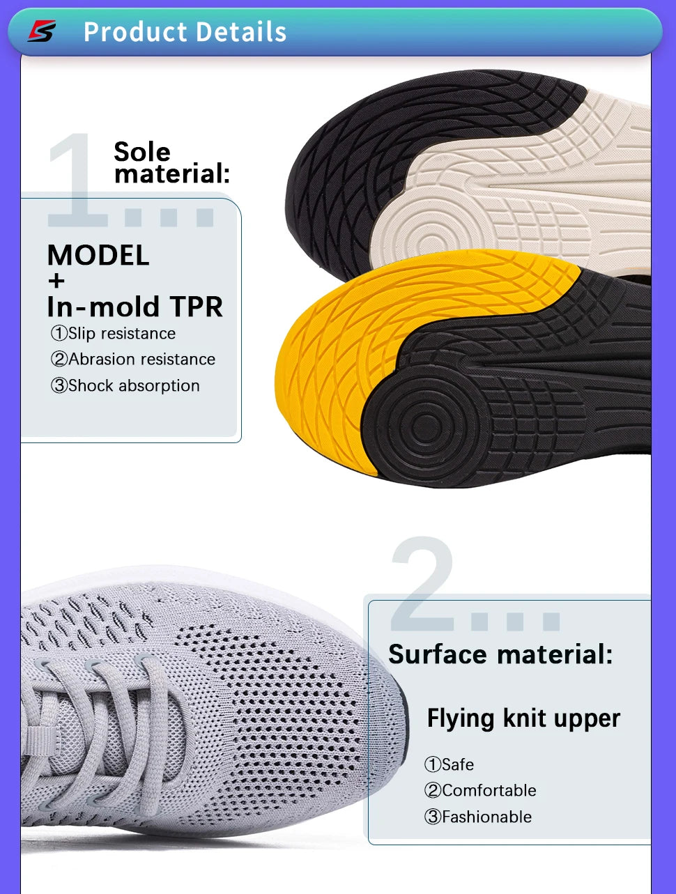 Baasploa Men Running Sneakers Brand Casual Lightweight Designer Mesh Jogging Shoes Male Breathable Lace-Up Sports Walking Shoes