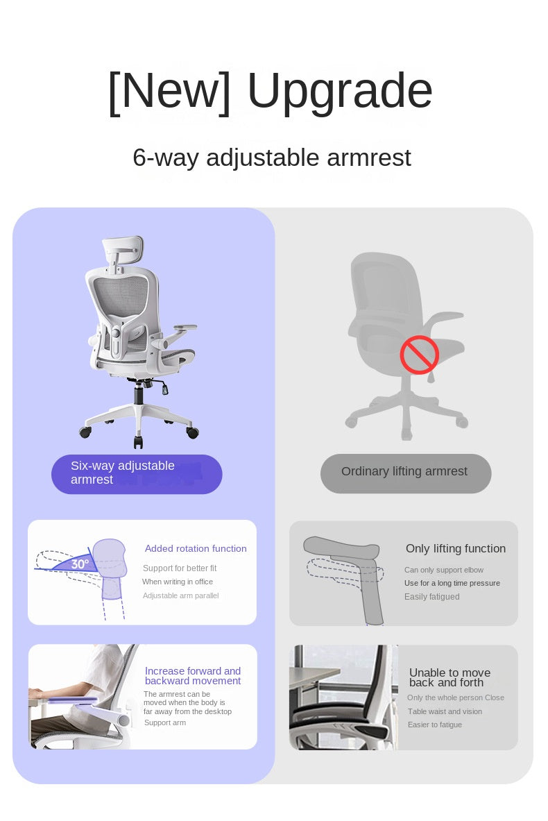 UVR Mesh Ergonomic Office Chair Adjustable Swivel Computer Chair with Armrests, Comfortable Executive Gaming Chair, Lift Recliner Desk Chair