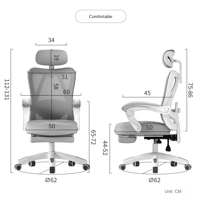 UVR Ergonomic Gaming Computer Chair Breathable Mesh Office Chair with Adjustable Armrest, Swivel Executive Desk Chair for Home Office & Work